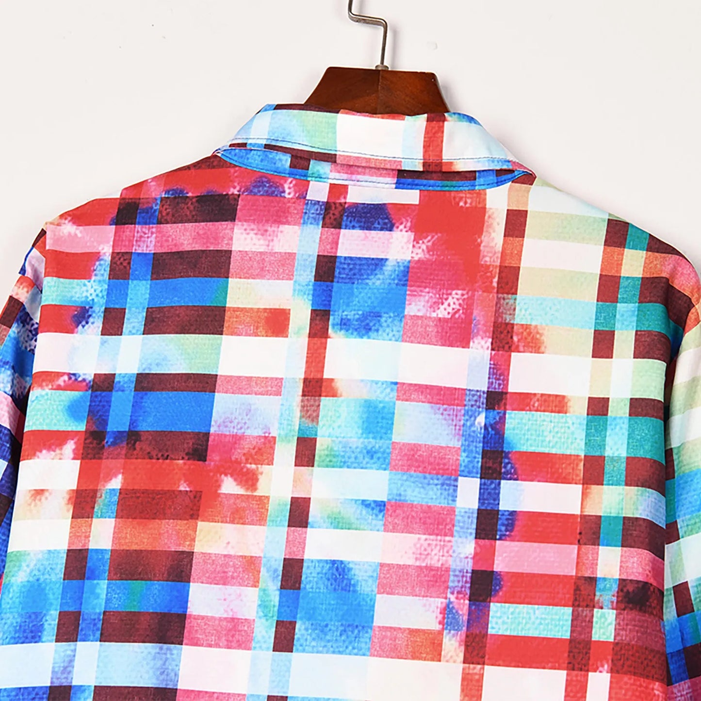 Plaid Printed Multicolor Blouse