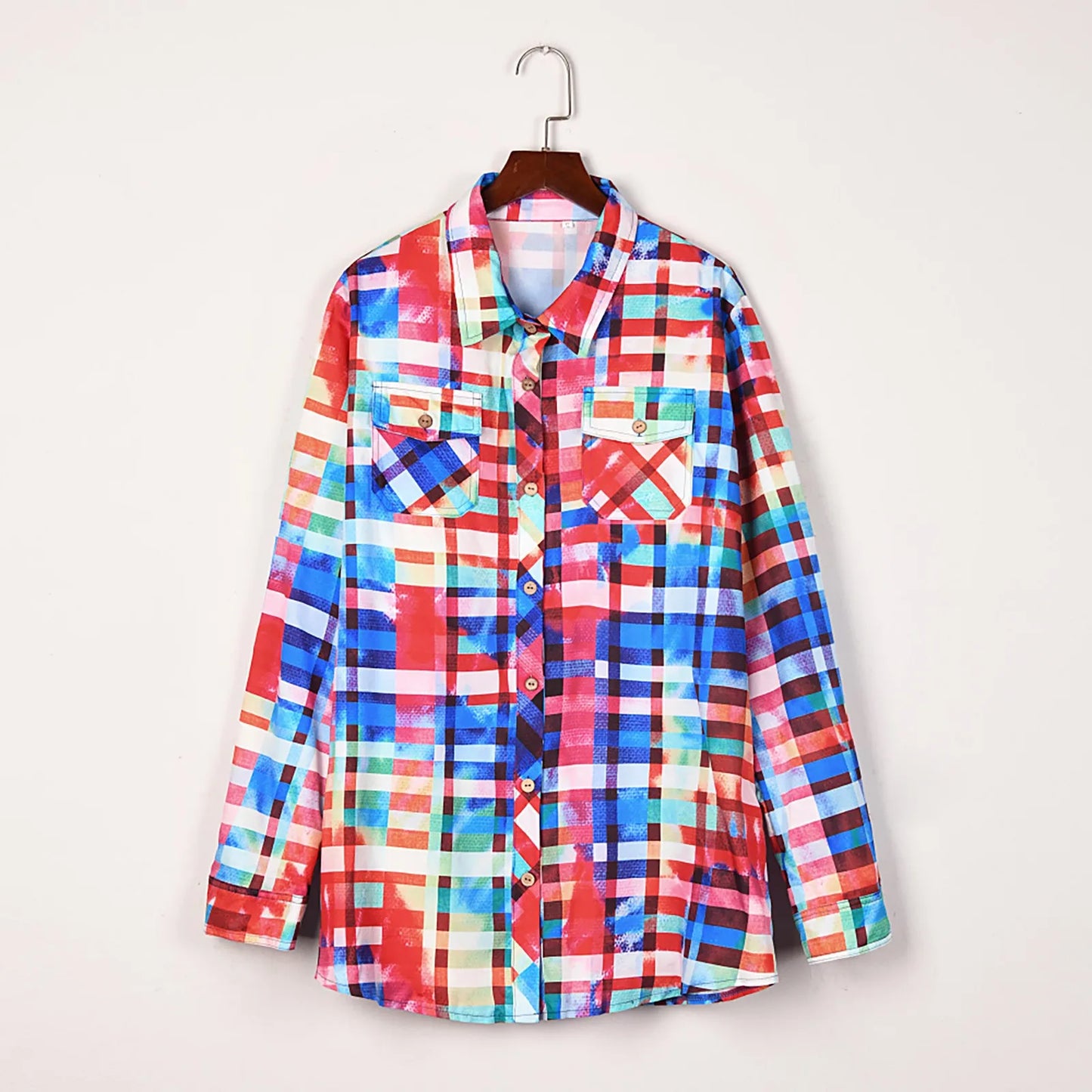 Plaid Printed Multicolor Blouse