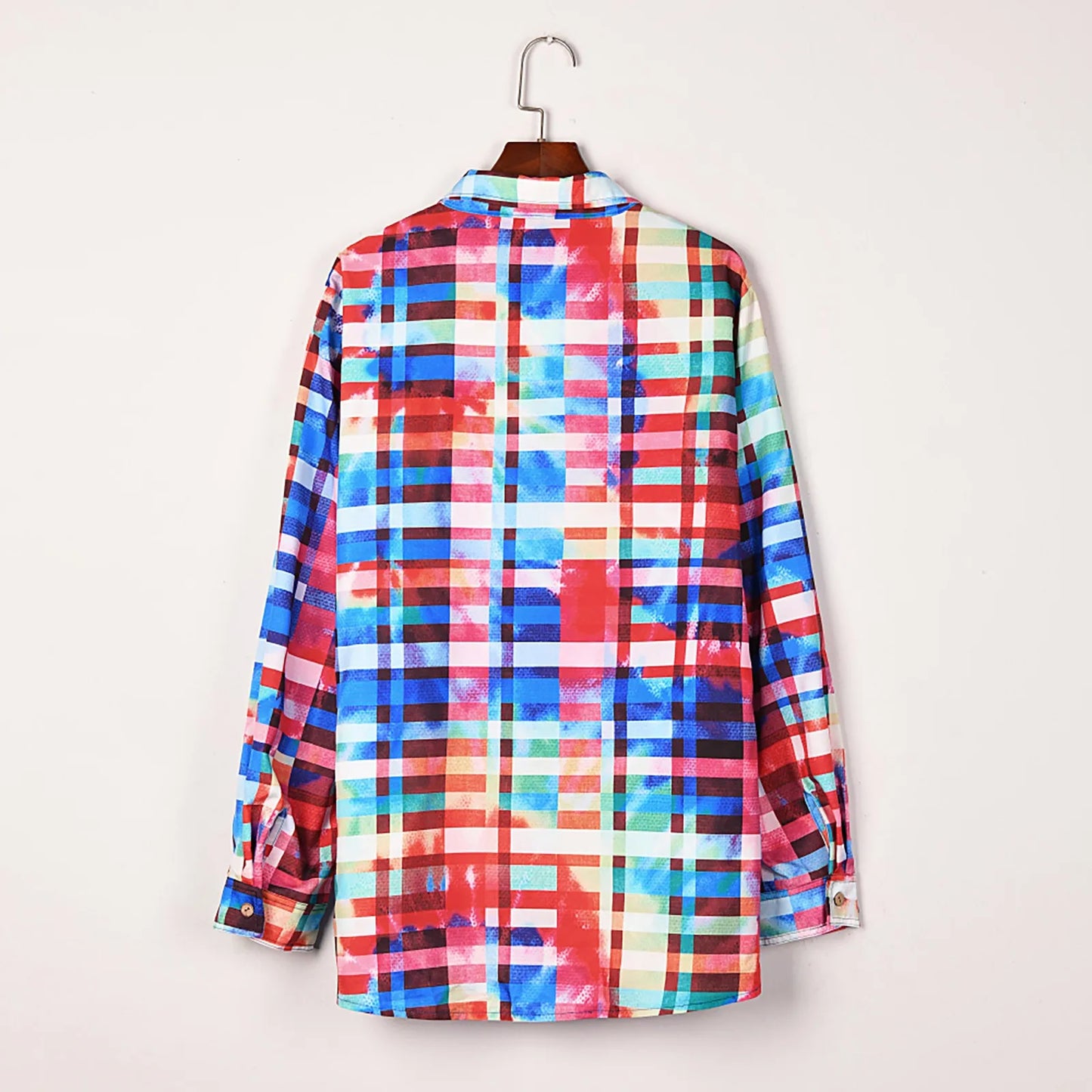 Plaid Printed Multicolor Blouse