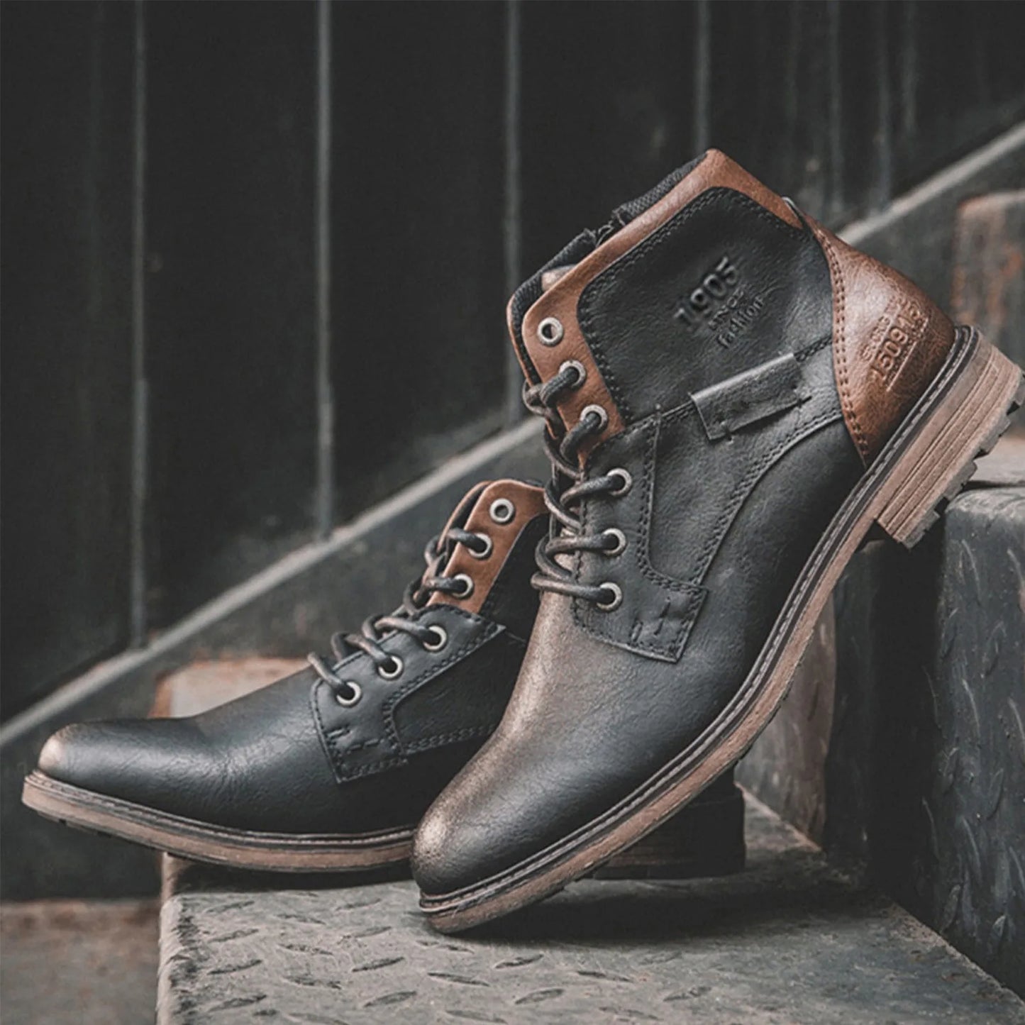 High-top Tooling Boots