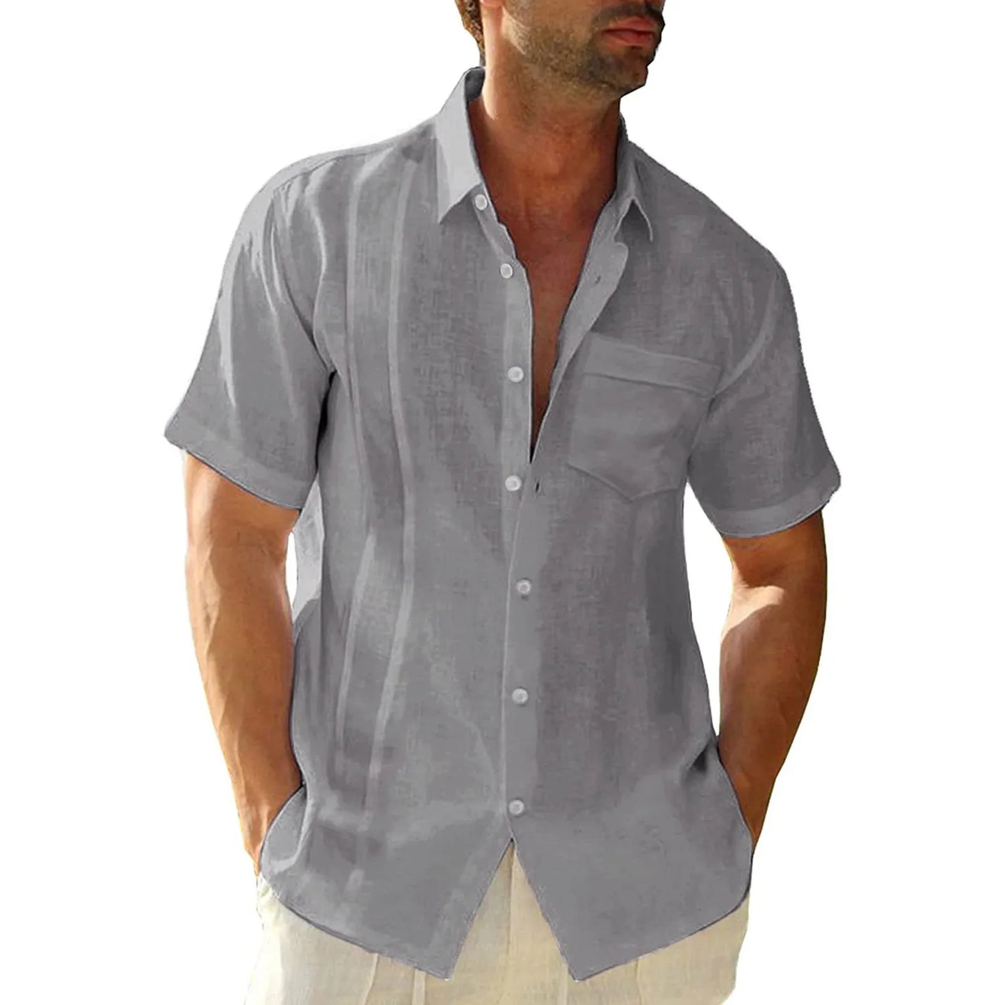 Short Sleeved Plain Shirt