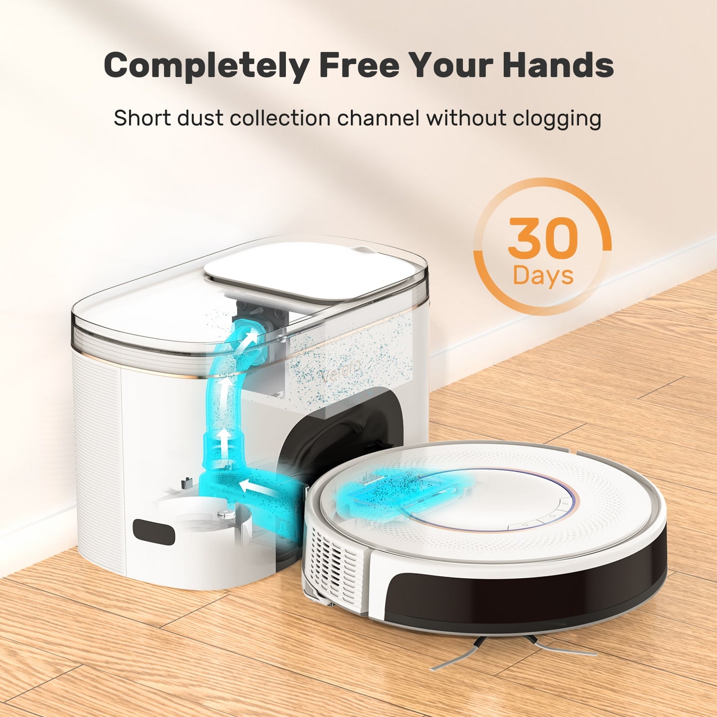 Pro Robotic Vacuum and Mop with Auto-Empty Dock - suniah
