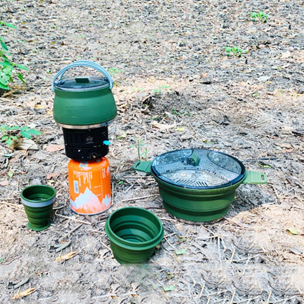 Foldable Camping Cooking Pots - suniah