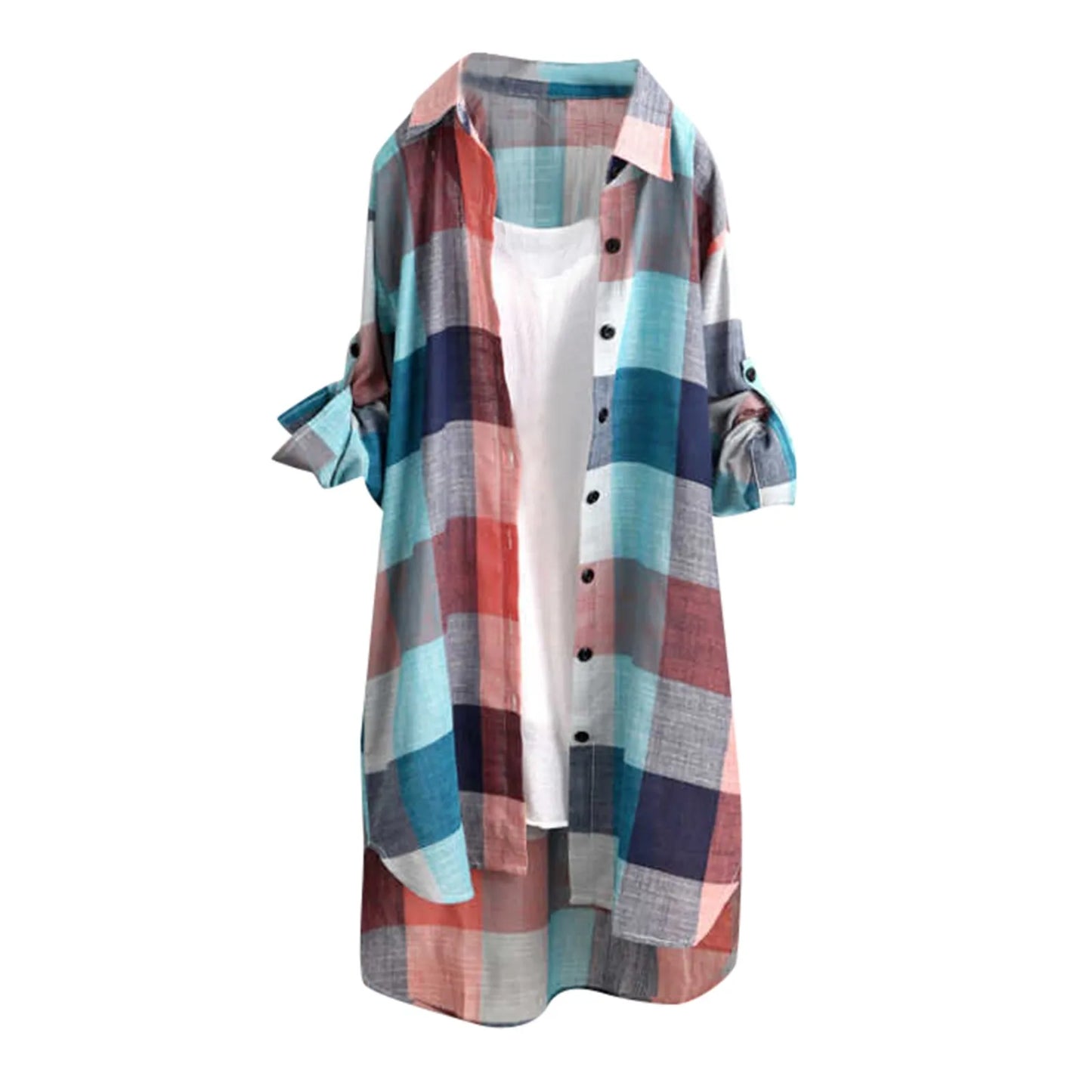 Casual Plaid Cotton Shirt