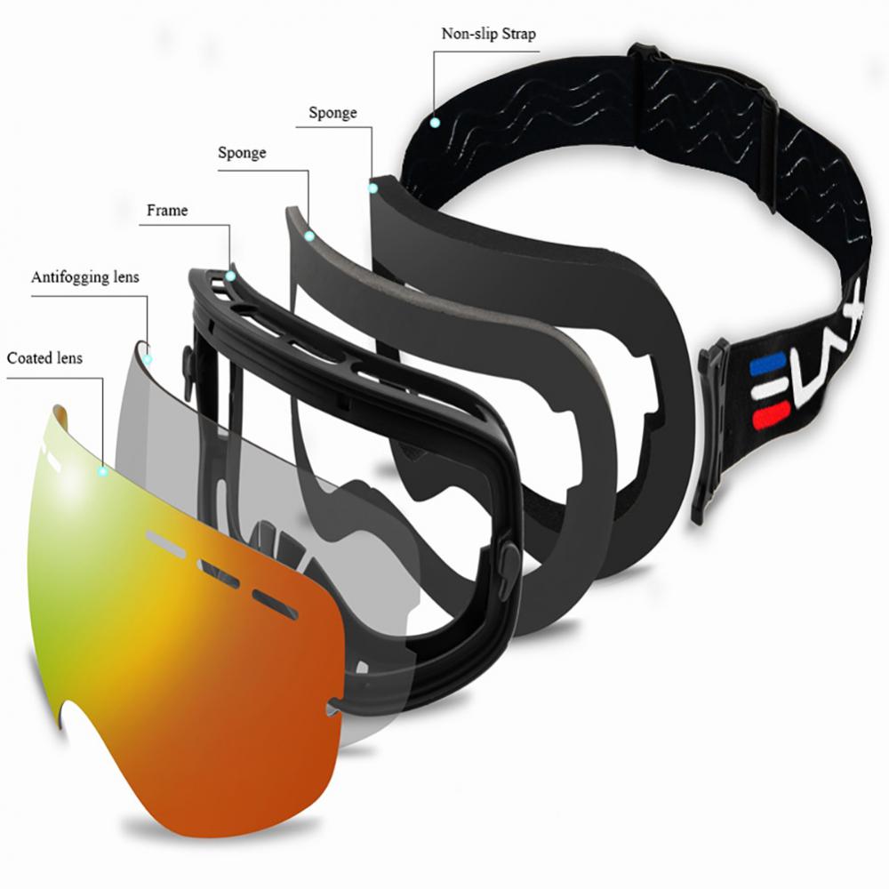 Double Layer Anti-fog Ski Goggles - suniah