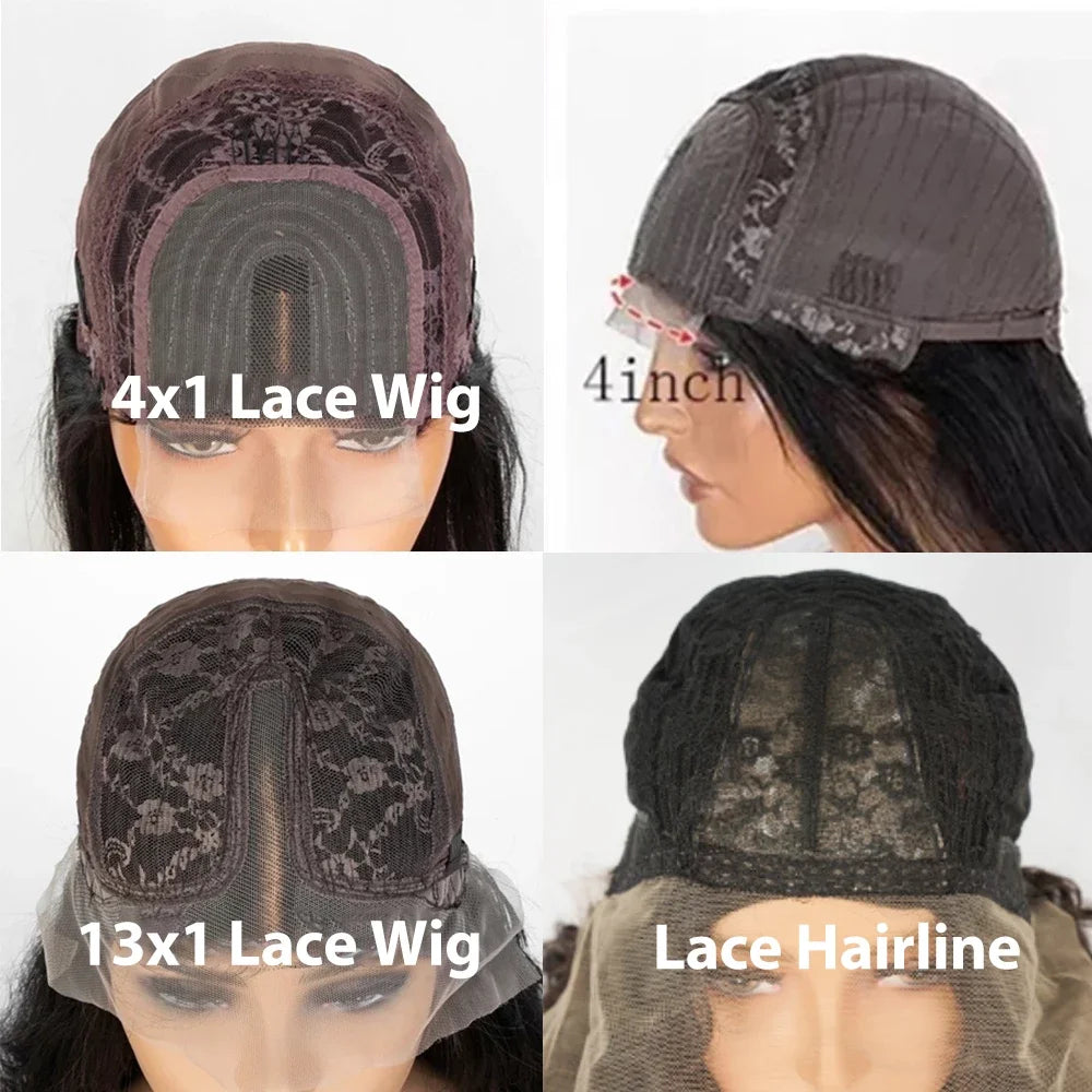 Ash Blonde Straight Lace Wig
