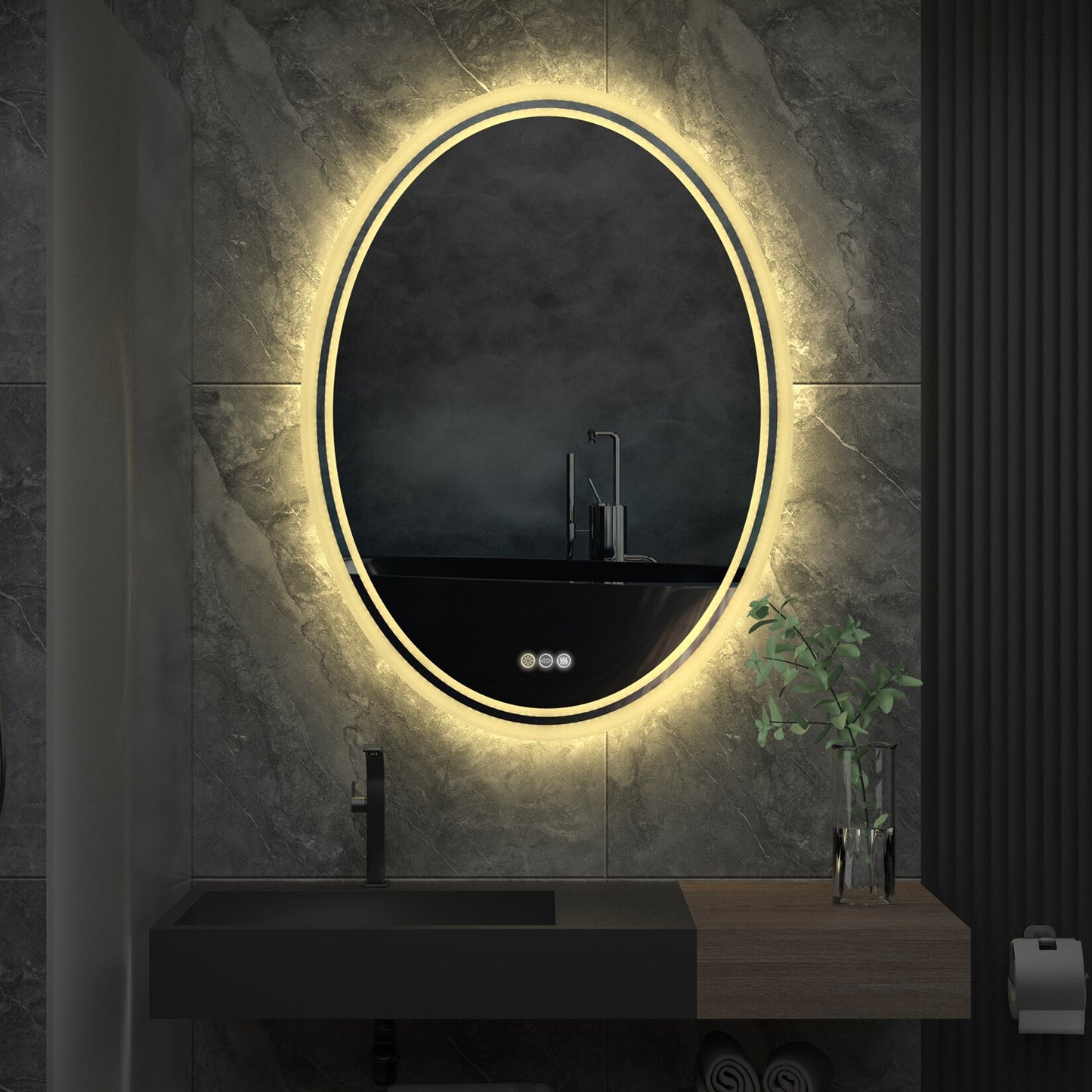 Round Vanity Mirror with Lights