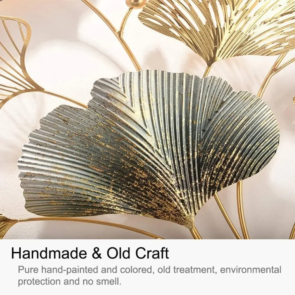 Leaf Metal Wall Art Decor