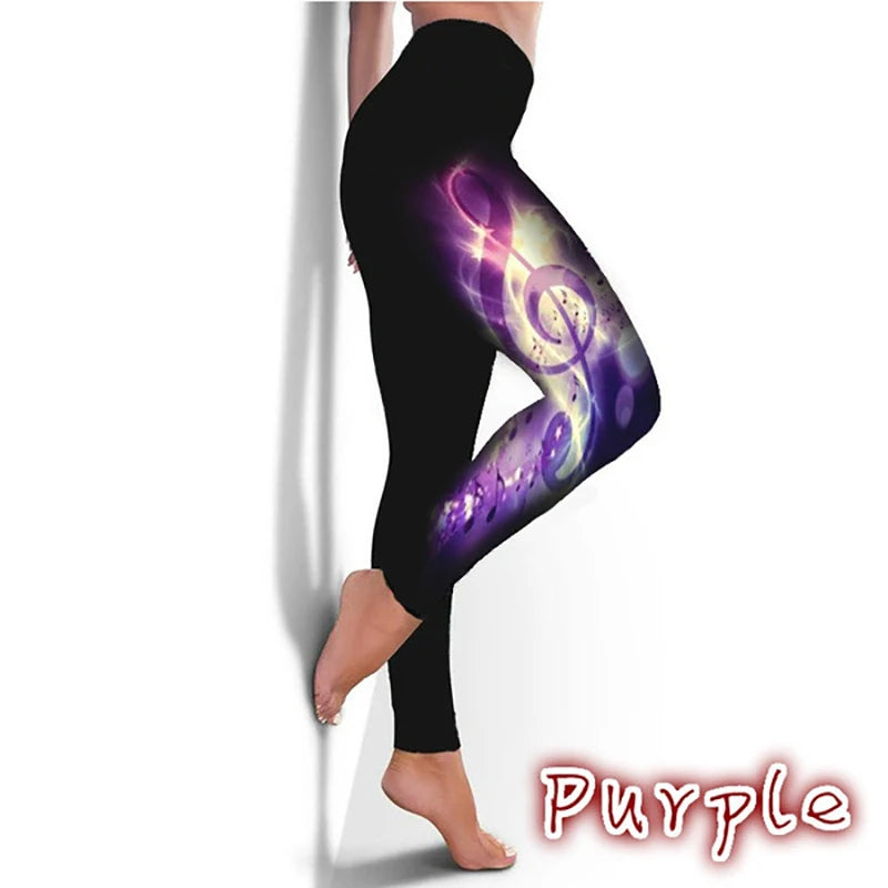 Butterfly Print Yoga Pants