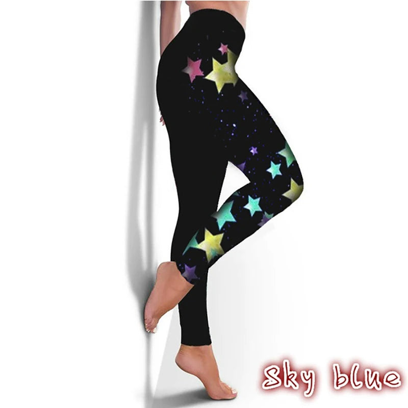Butterfly Print Yoga Pants