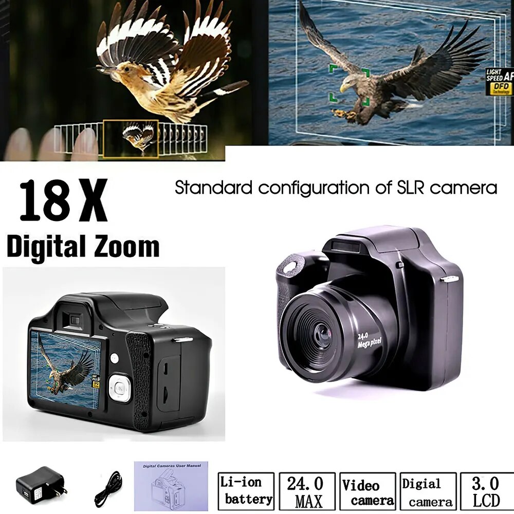 DSLR Telephoto Digital Camcorder Full HD