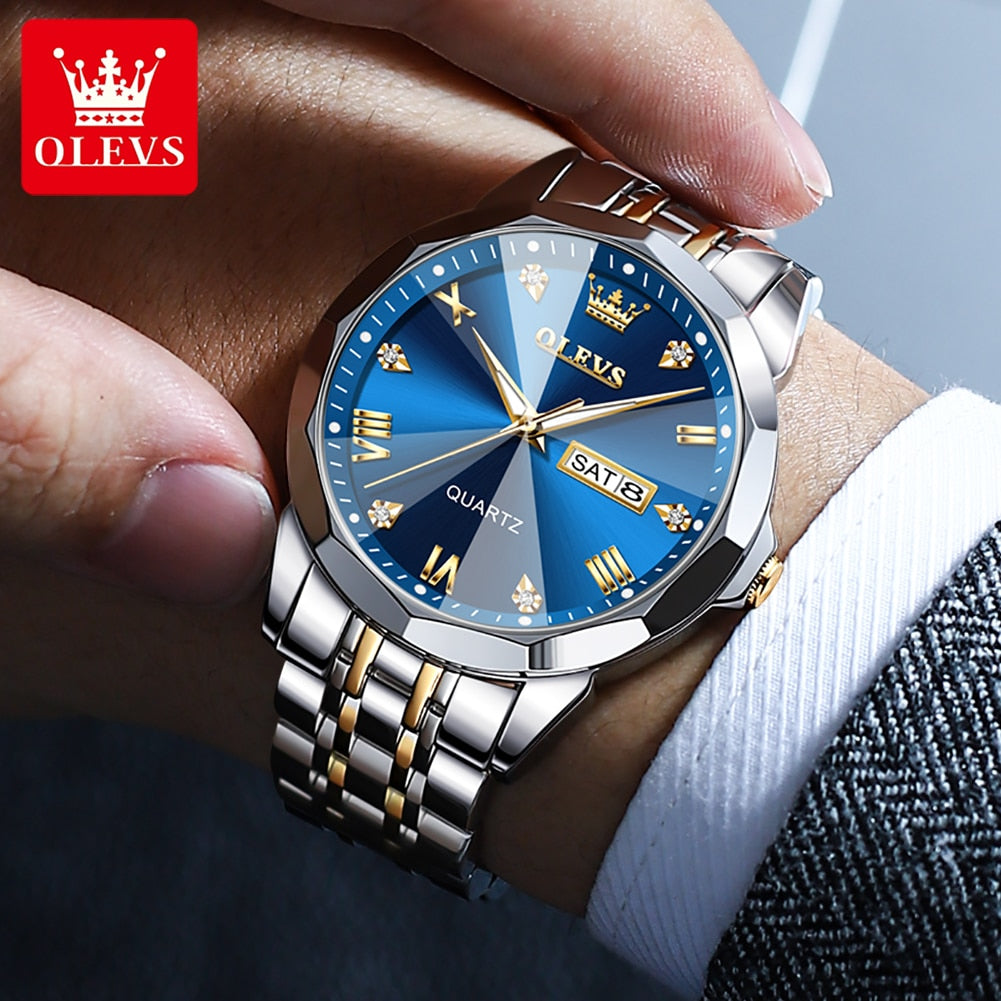 Luminous Stainless Steel Wristwatch - suniah