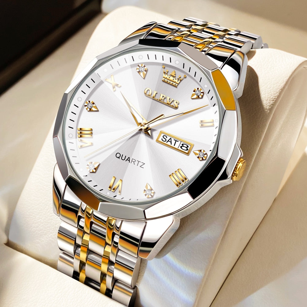Luminous Stainless Steel Wristwatch - suniah