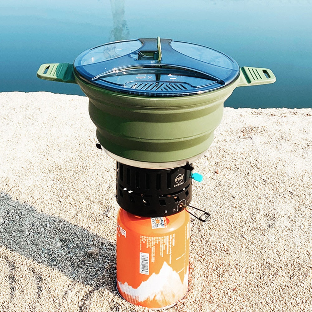 Foldable Camping Cooking Pots - suniah