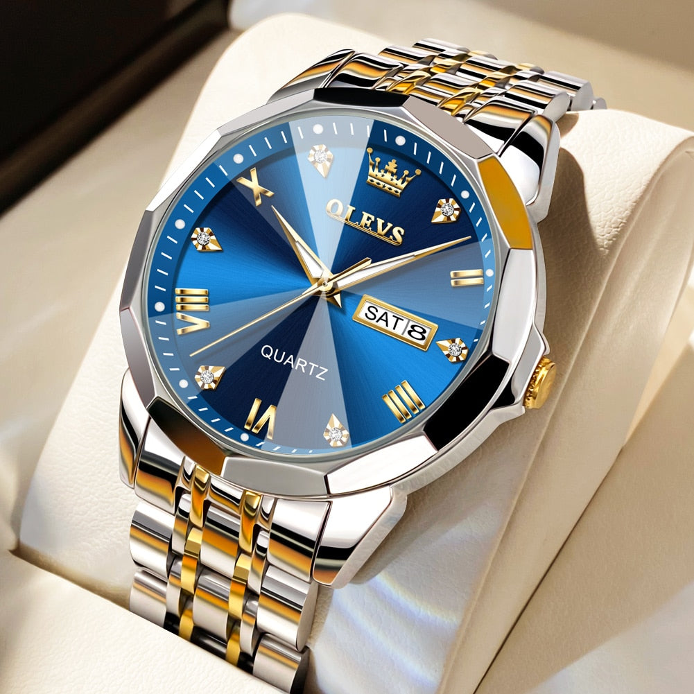 Luminous Stainless Steel Wristwatch - suniah