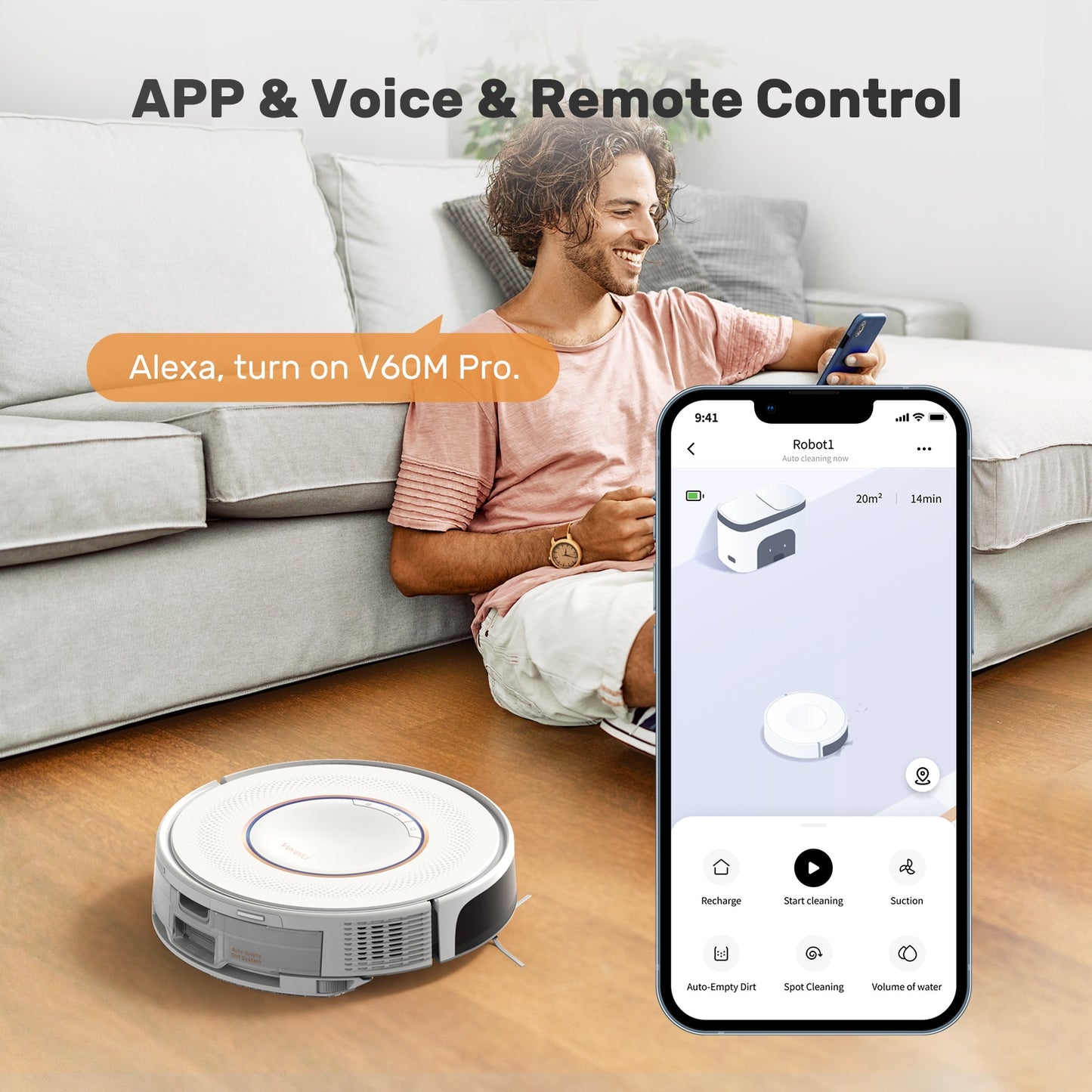 Pro Robotic Vacuum and Mop with Auto-Empty Dock - suniah