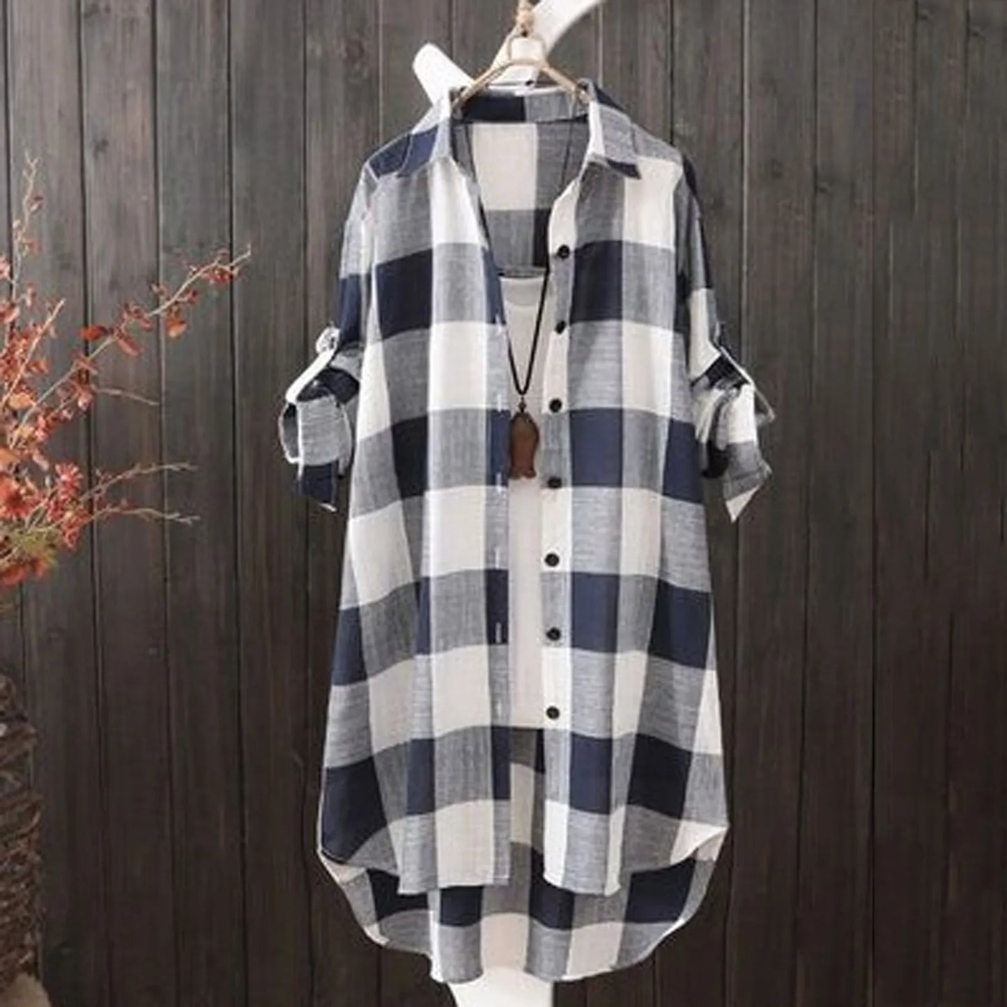 Casual Plaid Cotton Shirt