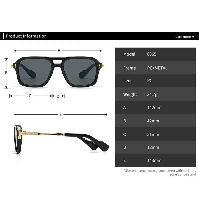Vintage Double Beam Sunglasses