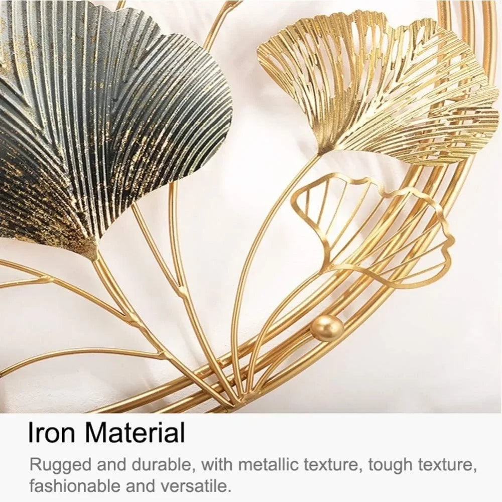 Leaf Metal Wall Art Decor