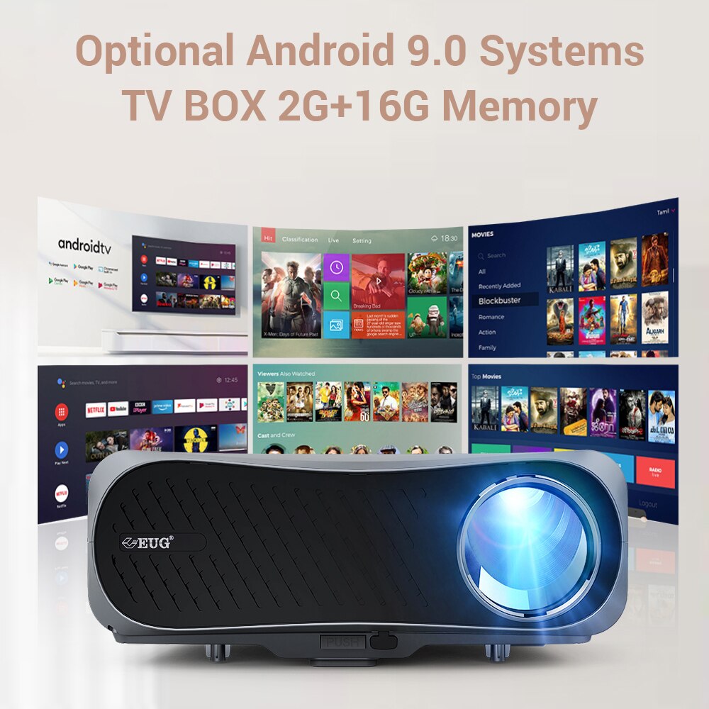 HD Movie LED Projector with Bluetooth for Smartphone
