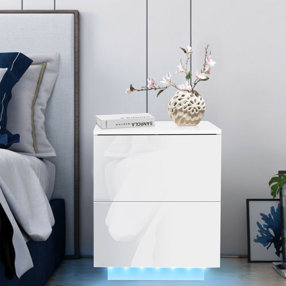 Multifunction Led Nightstand - suniah