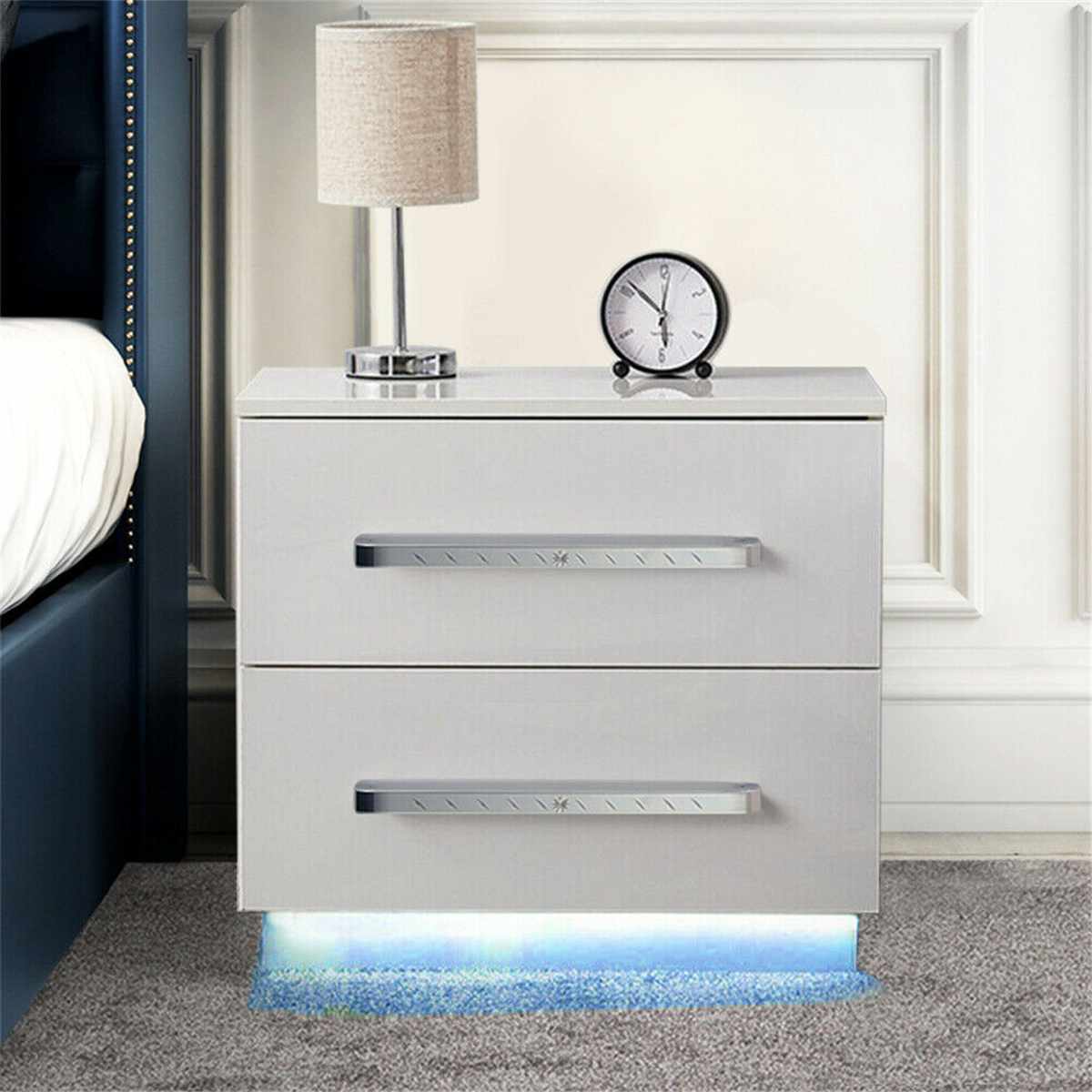 Multifunction Led Nightstand - suniah