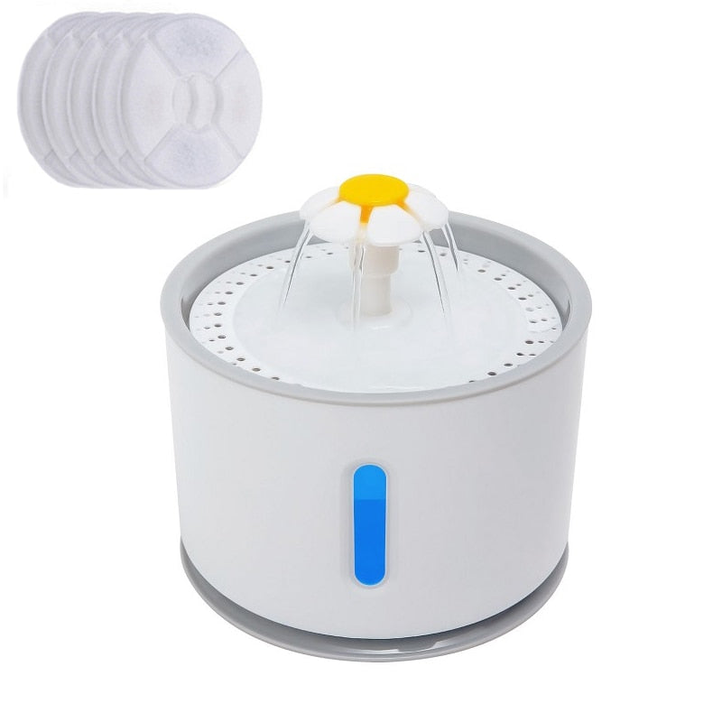 Automatic Pet Water Fountain with LED Lighting - suniah