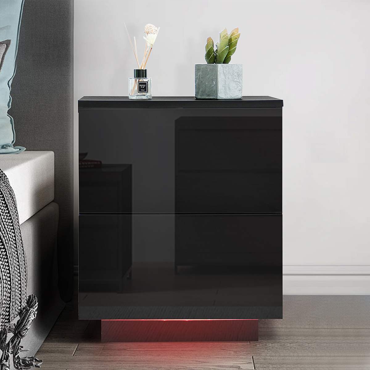 Multifunction Led Nightstand - suniah