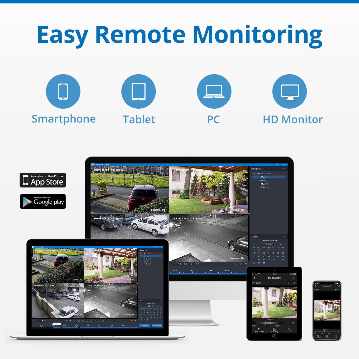 Video Surveillance Security System With Mic Audio - suniah
