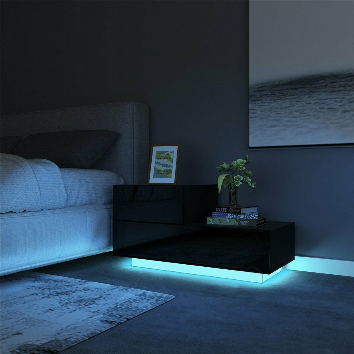 Multifunction Led Nightstand - suniah