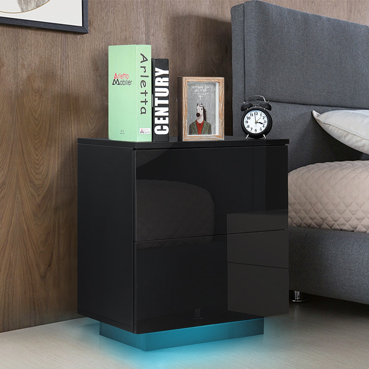 Multifunction Led Nightstand - suniah
