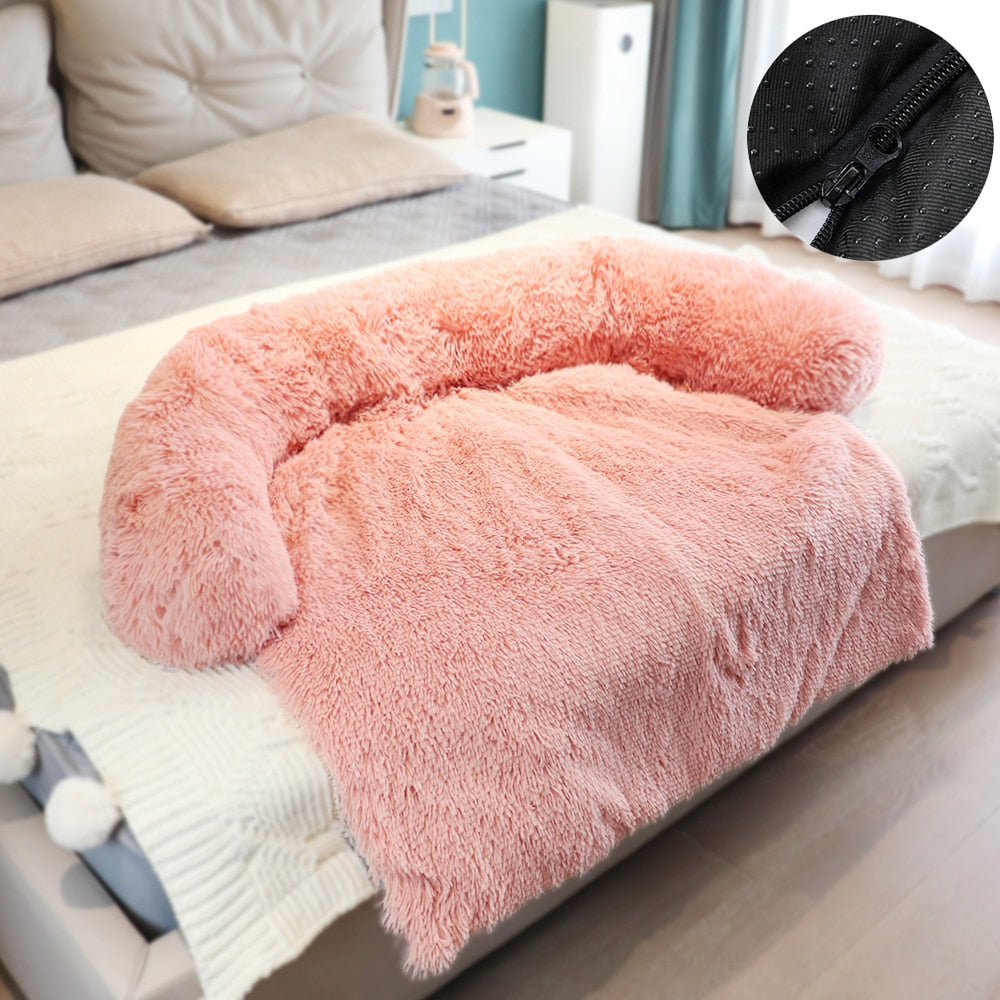 Removable Plush Pet Sofa Bed Sofa - suniah