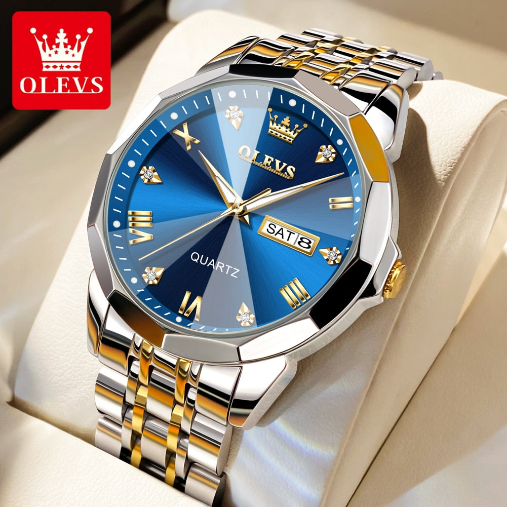 Luminous Stainless Steel Wristwatch - suniah