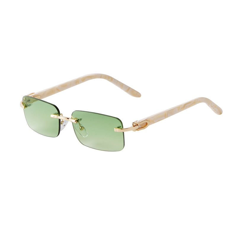 Retro Marbling Frame Sunglasses