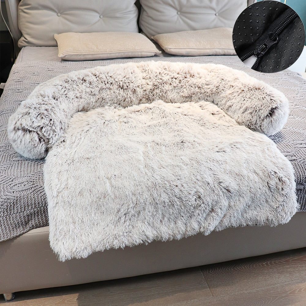 Removable Plush Pet Sofa Bed Sofa - suniah