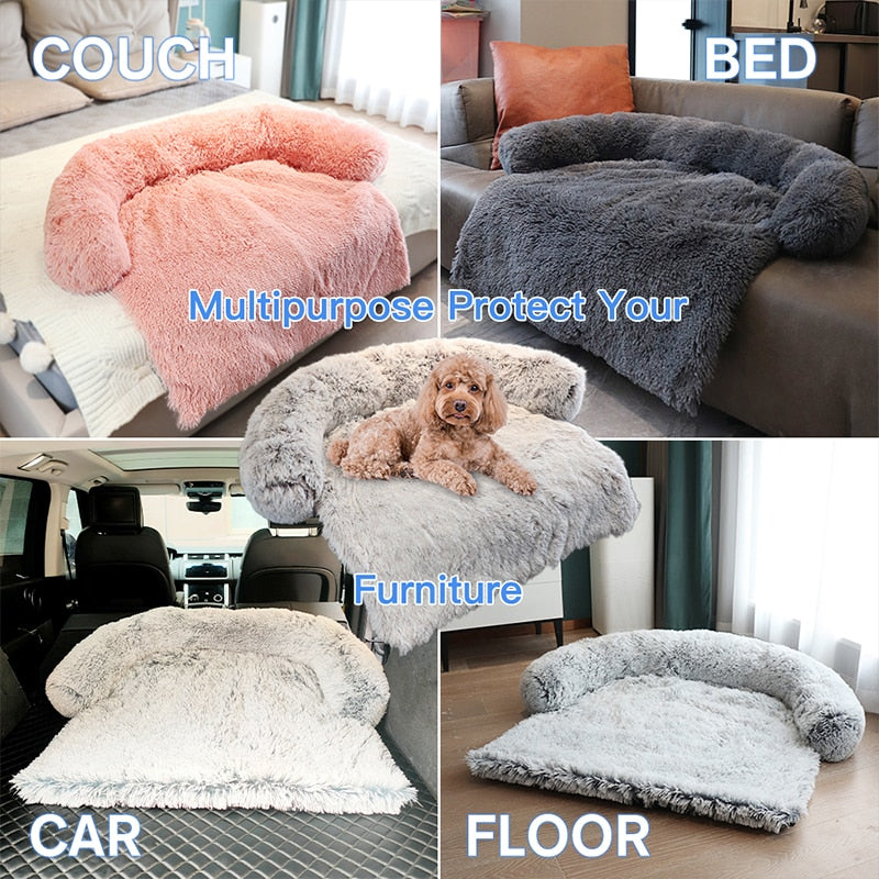Removable Plush Pet Sofa Bed Sofa - suniah