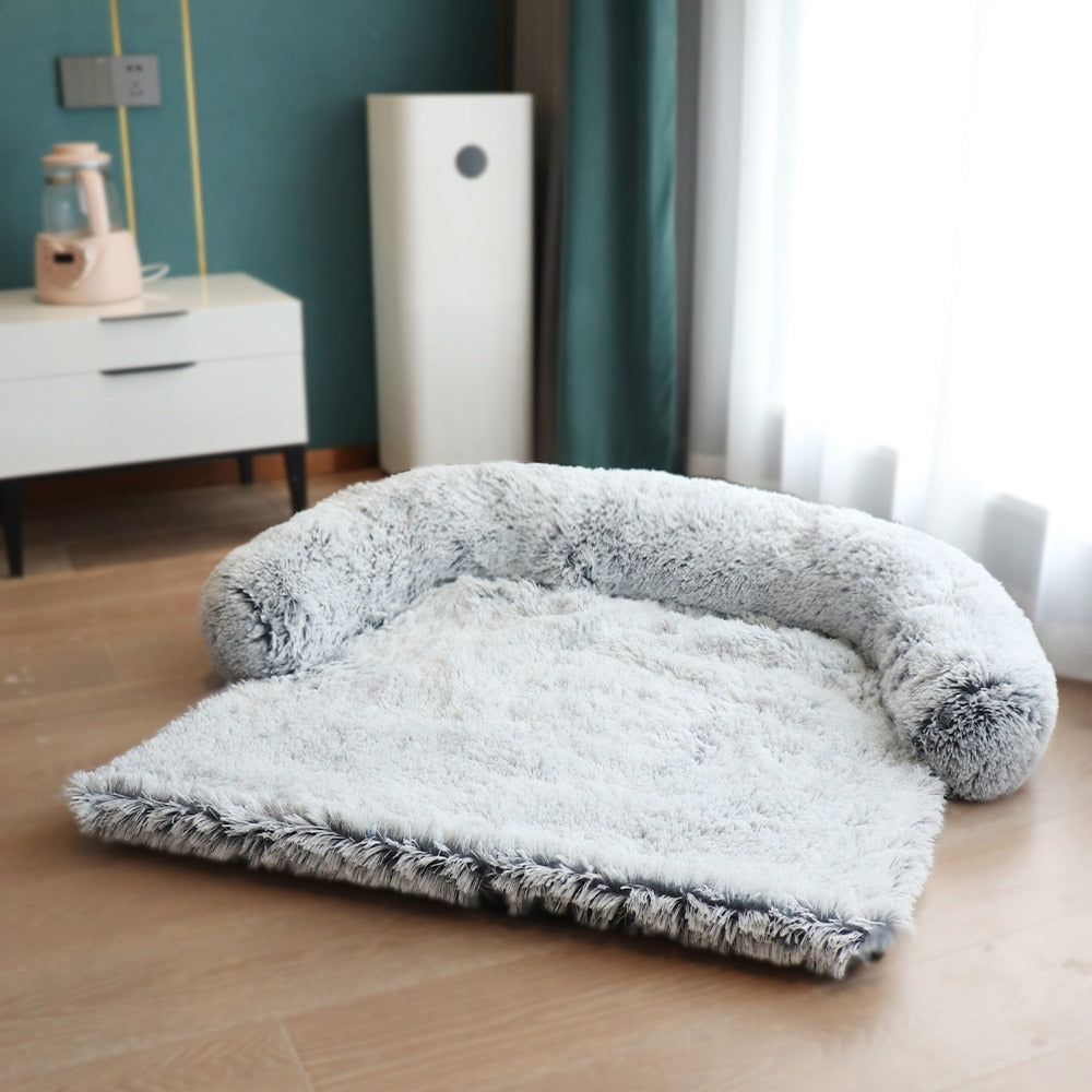 Removable Plush Pet Sofa Bed Sofa - suniah