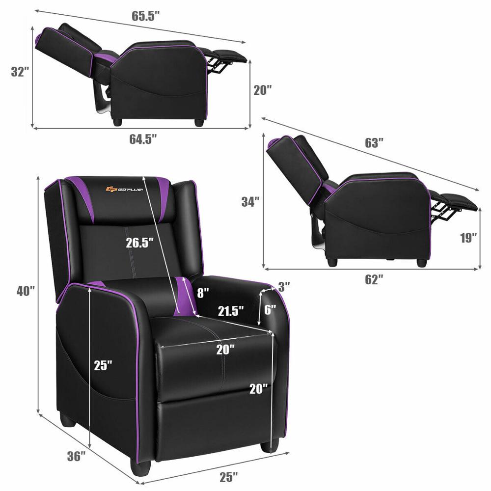 Massage Gaming Recliner Chair - suniah