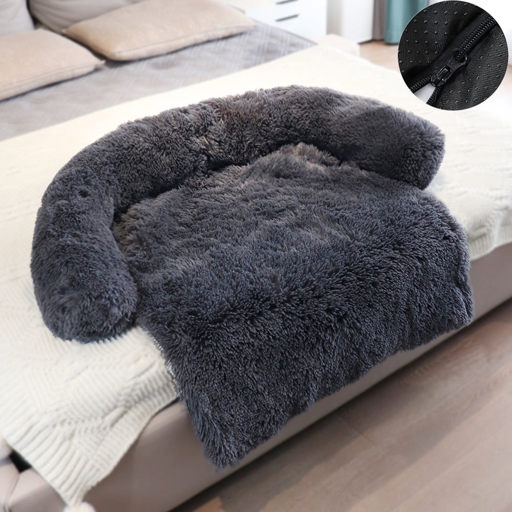 Removable Plush Pet Sofa Bed Sofa - suniah