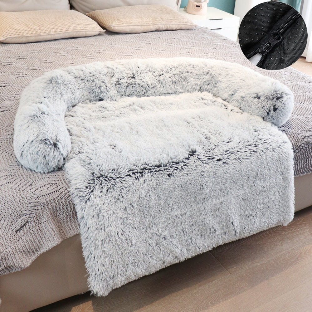 Removable Plush Pet Sofa Bed Sofa - suniah