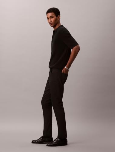 Calvin Klein Men's Move 365 Stretch Slim Fit Wrinkle Resistant Tech Woven Pant