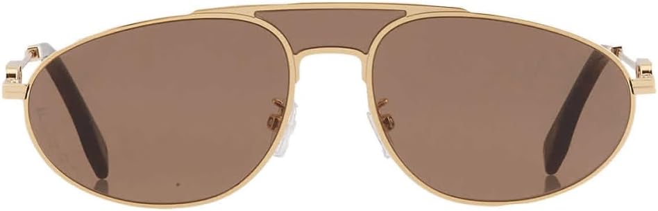 FENDI Brown Phantos Men's Sunglasses FE40072U 30E 57, Shiny Endura Gold