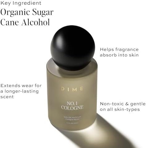 DIME No. 1 Cologne For Men - A Bold Blend of Sparkling Grapefruit, Dark Rum, Amber Woods and Cardamom 1.7 oz / 50 ml