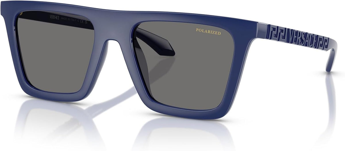Versace Man Sunglasses Black Frame, Dark Grey Lenses, 53MM