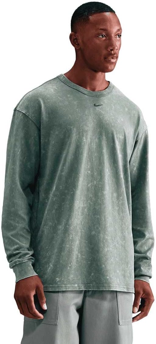 Nike Essentials Long-Sleeve Loose-Fit T-Shirt (Green) Mens sz Large