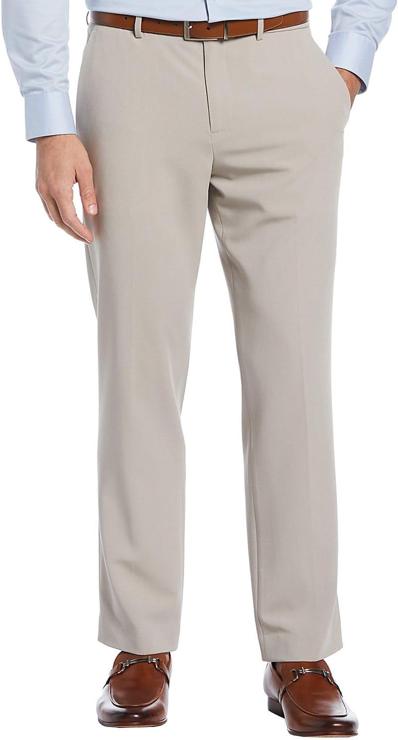 Perry Ellis Portfolio Men's Modern Fit Solid Stretch Resolution Dress Pant