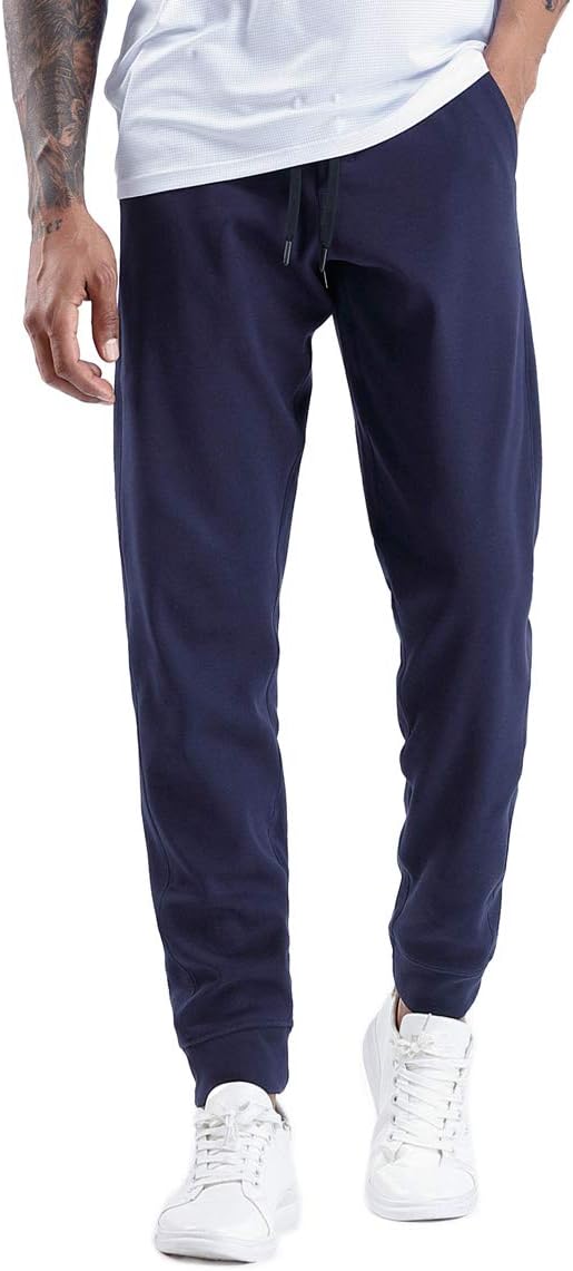 THE GYM PEOPLE Mens' Fleece Joggers Pants with Deep Pockets in Loose-fit Style