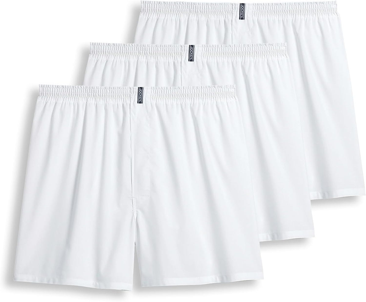 Jockey Men's Underwear Classics Full Cut 5" Boxer - 3 Pack