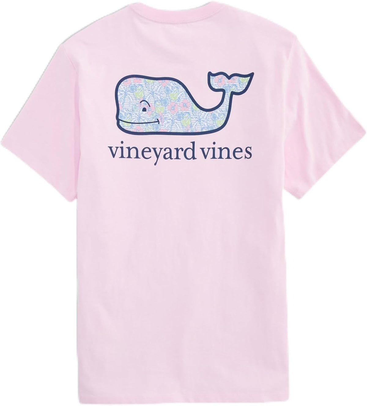 Vineyard Vines Men's Florita Palms Whale Fill Short-Sleeve Pocket Tee