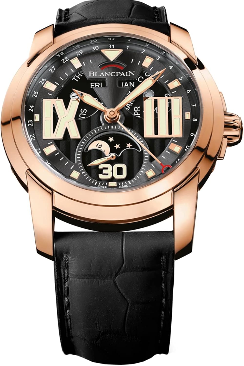 Blancpain L-Evolution 18kt Rose Gold Moonphase Automatic 8 Days Men's Watch 8866-3630-53B